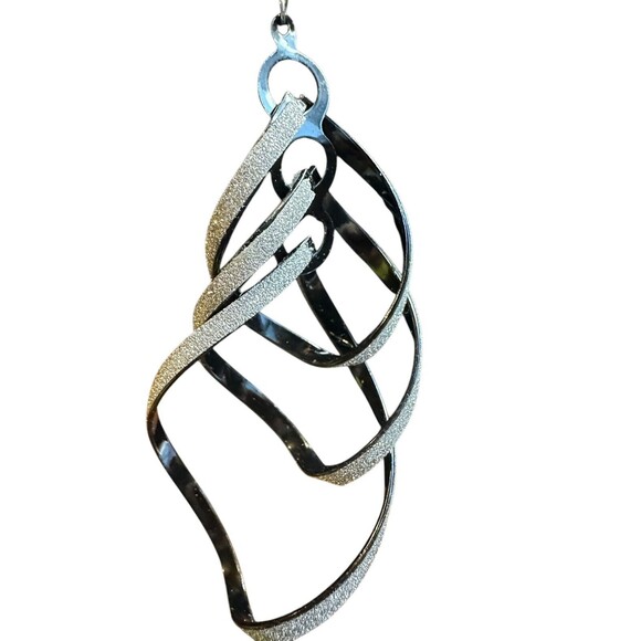 dangle earrings for women 2 pairs black gold tone sparkle 4 inches party - Picture 12 of 16